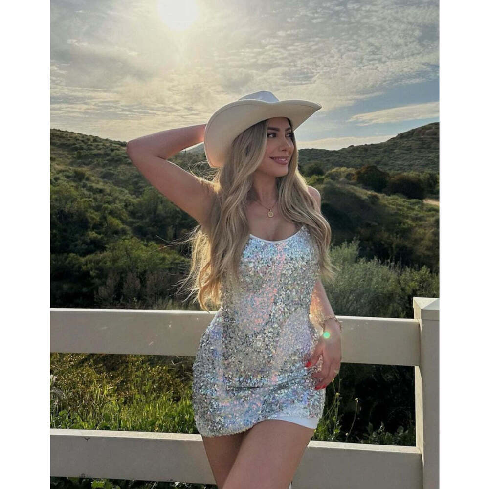12th Tribe Cosmopolitan Sequin Mini Dress Size MM